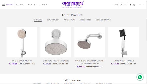 CONTINENTAL BATH FITTINGS