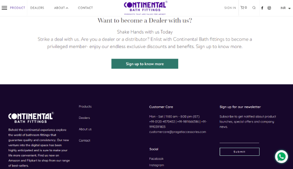 CONTINENTAL BATH FITTINGS