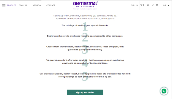 CONTINENTAL BATH FITTINGS