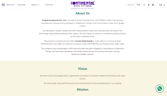 CONTINENTAL BATH FITTINGS