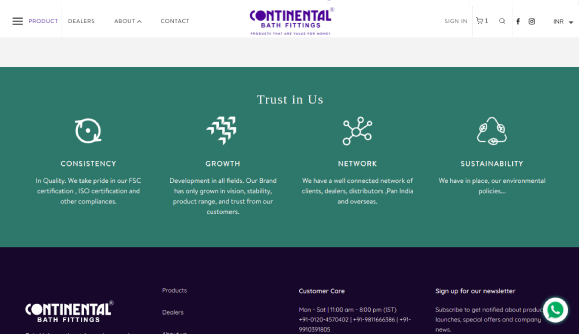 CONTINENTAL BATH FITTINGS