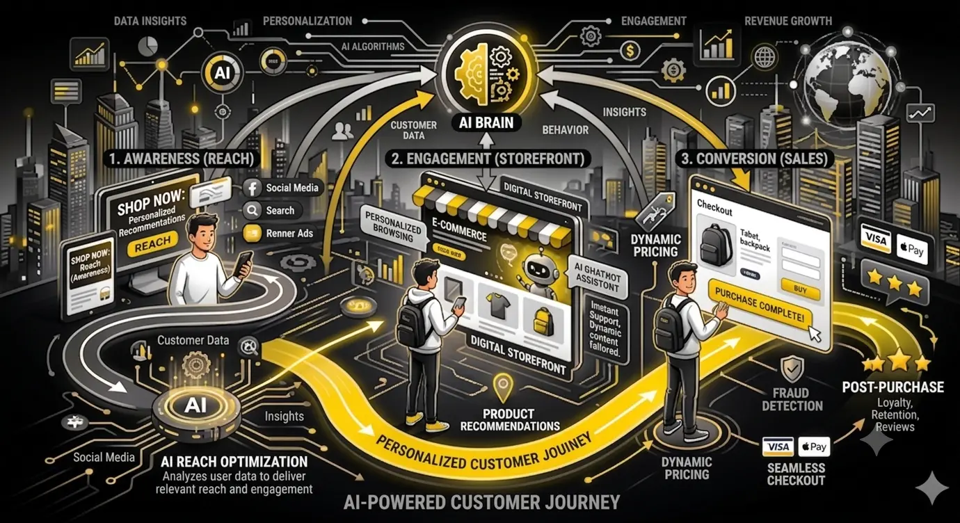 The AI-Powered Customer Journey: Connecting Ads, Storefronts, and Sales for the Modern D2C Era